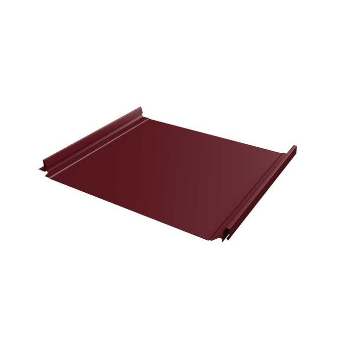 Фальцевая кровля Кликфальц Pro Grand Line 0,45 Drap RAL 3005 Красное Вино - фото №1